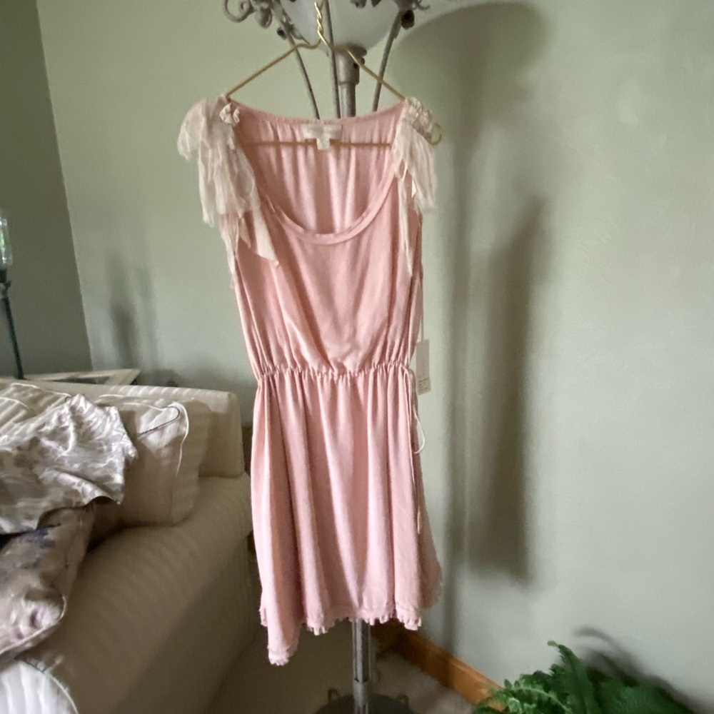 NWT Blush pink sleeveless silk dress - size 10